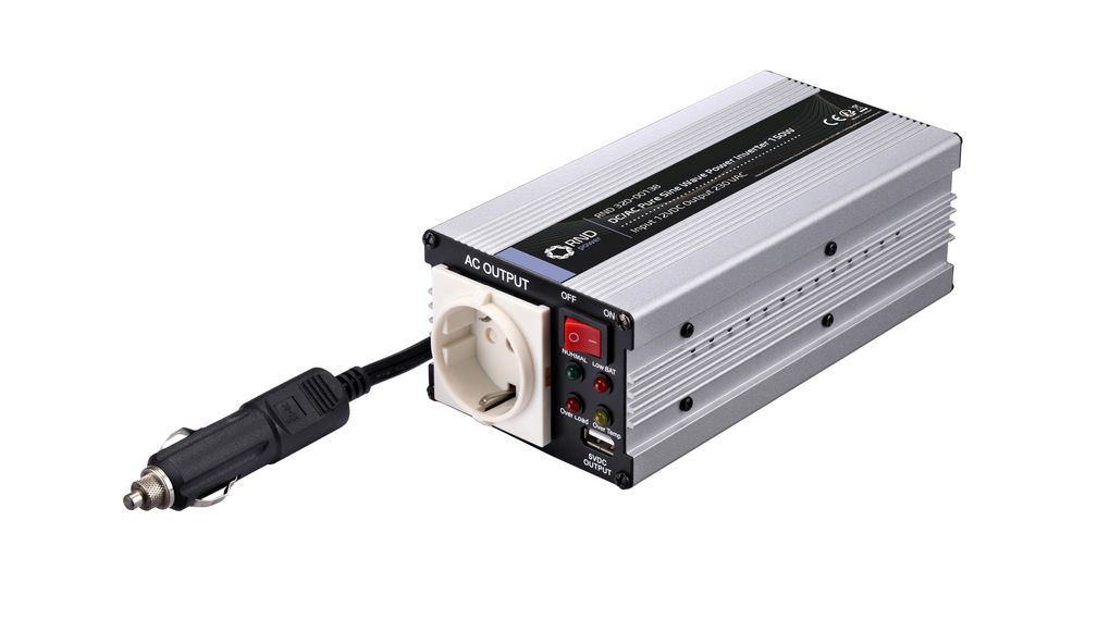 RND 32000138 RND Pure Sine Wave DC / AC Inverter 12V 150W DE Type F (CEE 7/3) Socket / USB A